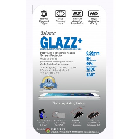 Samsung Galaxy Note 4 Tempered Glass